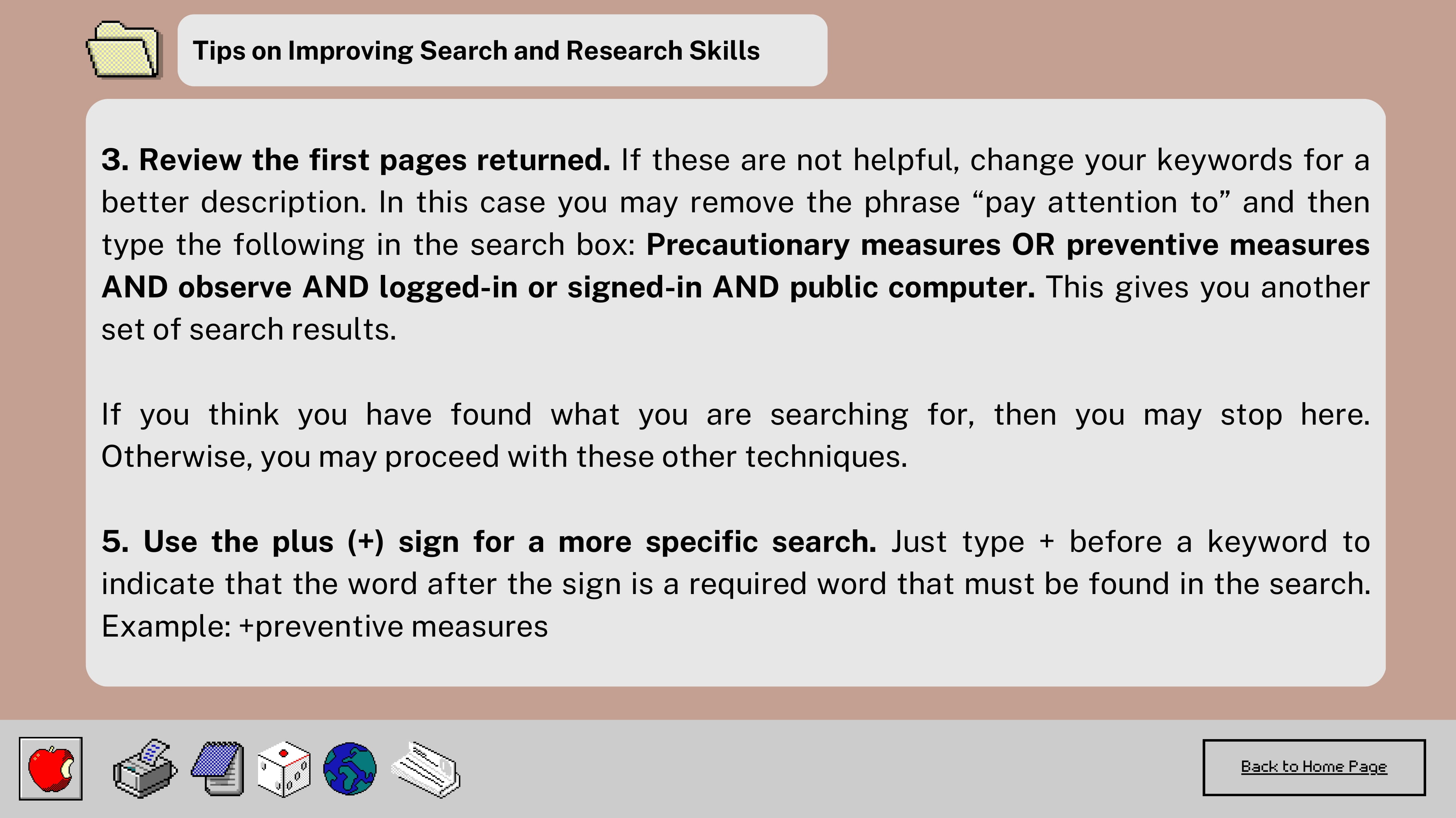 Lesson 3 - Additional 9
