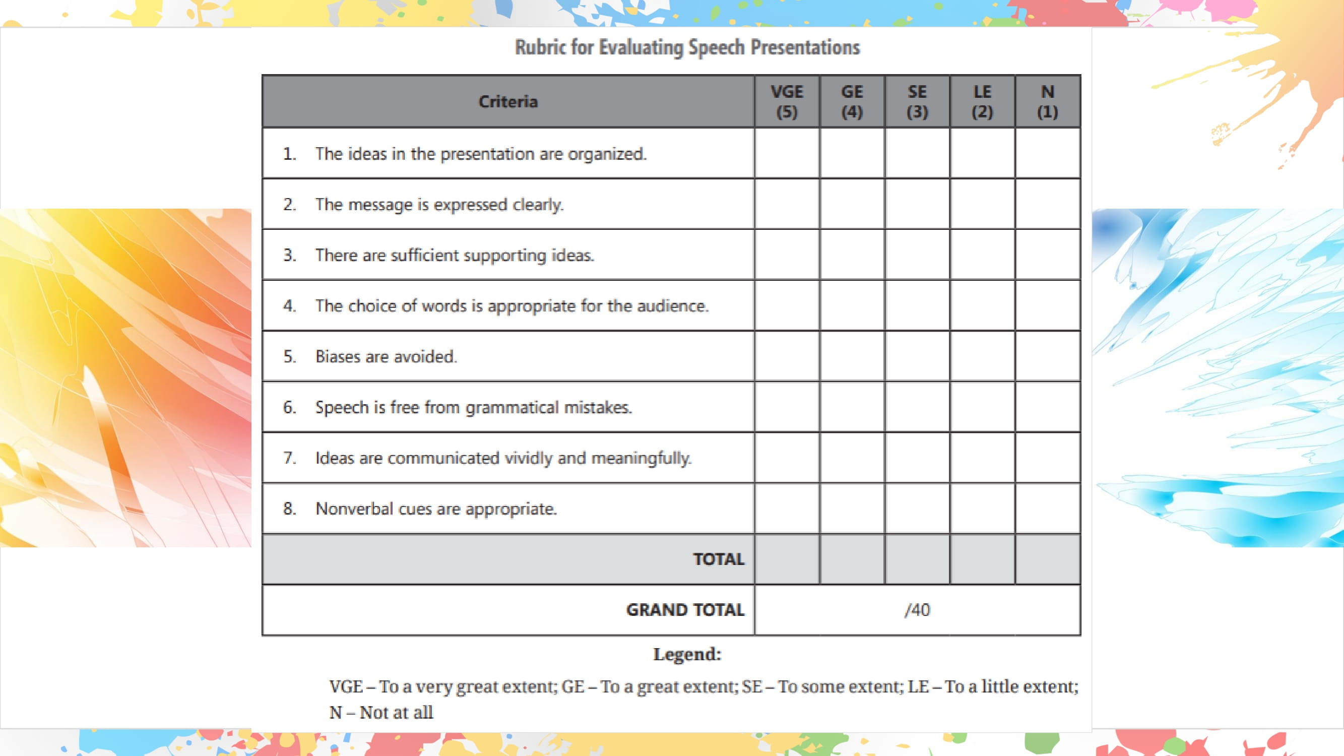 Lesson 1 - Additional 45